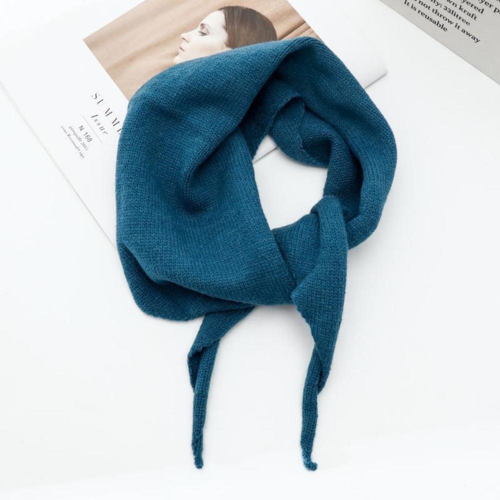 Winter Wool Triangular Scarf Korean Style Headscarf Shawl New Warm Knitted Scarf