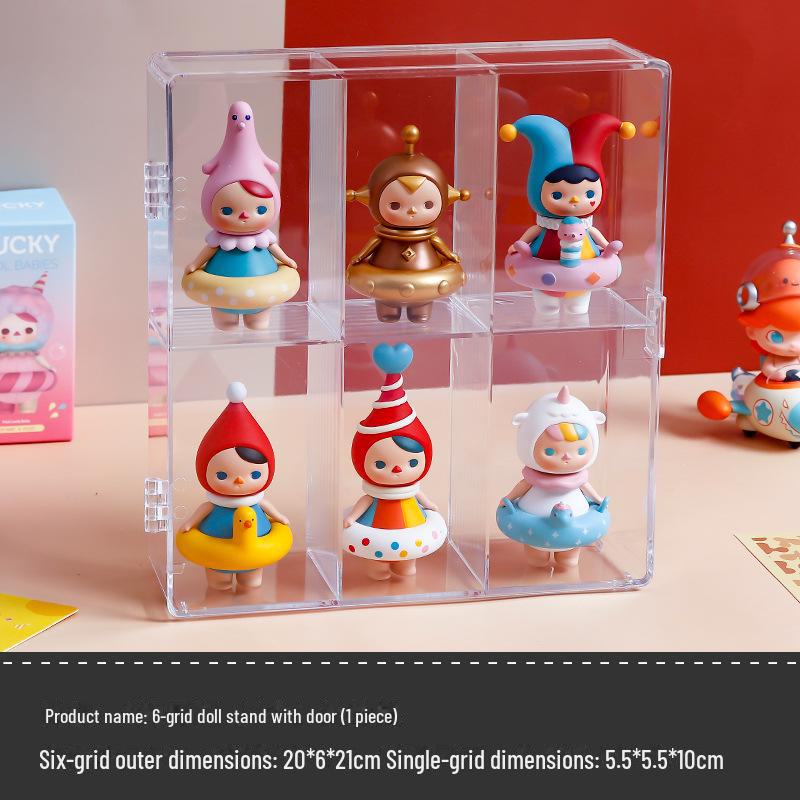 Акриловая пылезащитная настенная стойка для хранения скрытых коробок Molly