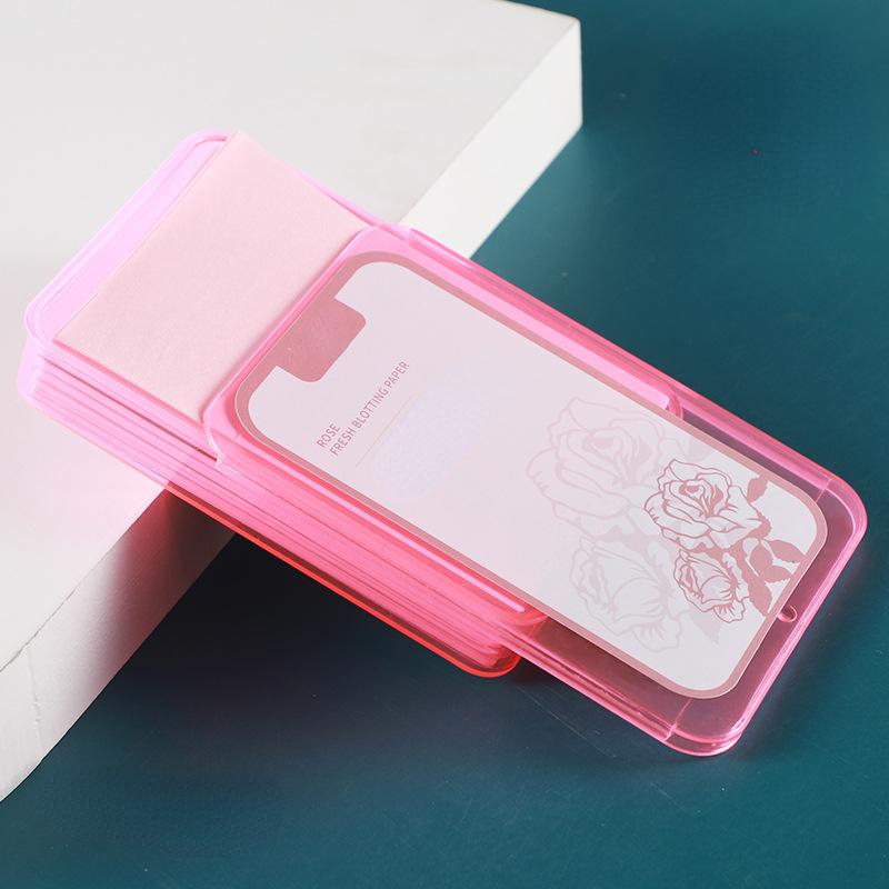 Oil Blotting Paper Face Lady 300 Green Tea Oil Control Portable Fragrance Facial Oil Remover Paper Touch Up Tool