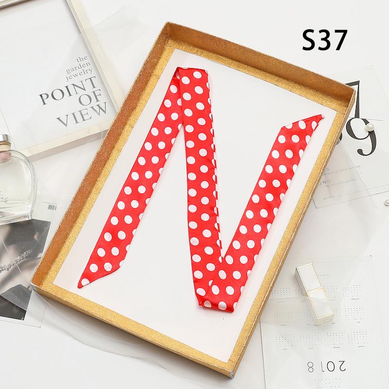 Solid Color Scarf, Women'S Slim And Long Scarf, Decorative Tie Bag, Ribbon, Versatile Headband, Bow Belt, Fashionable Scarf