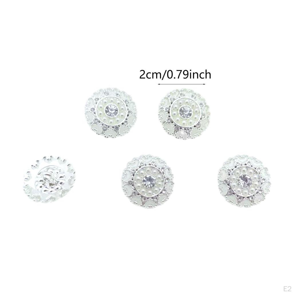 5 шт. Стразы пуговицы цветочные украшения 20 мм сменный декоративный стержень