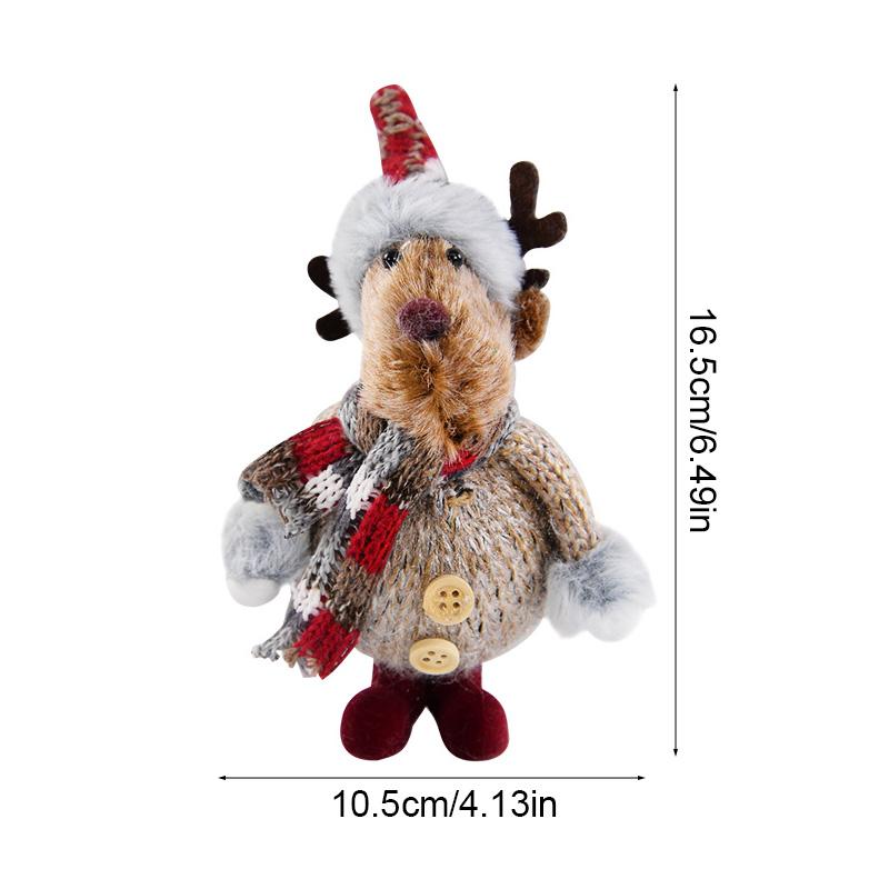 Рождественские подвески в виде куклы Санта-Клауса, снеговика, лося, рождественской елки, украшения для дома, 2025, детские новогодние подарки