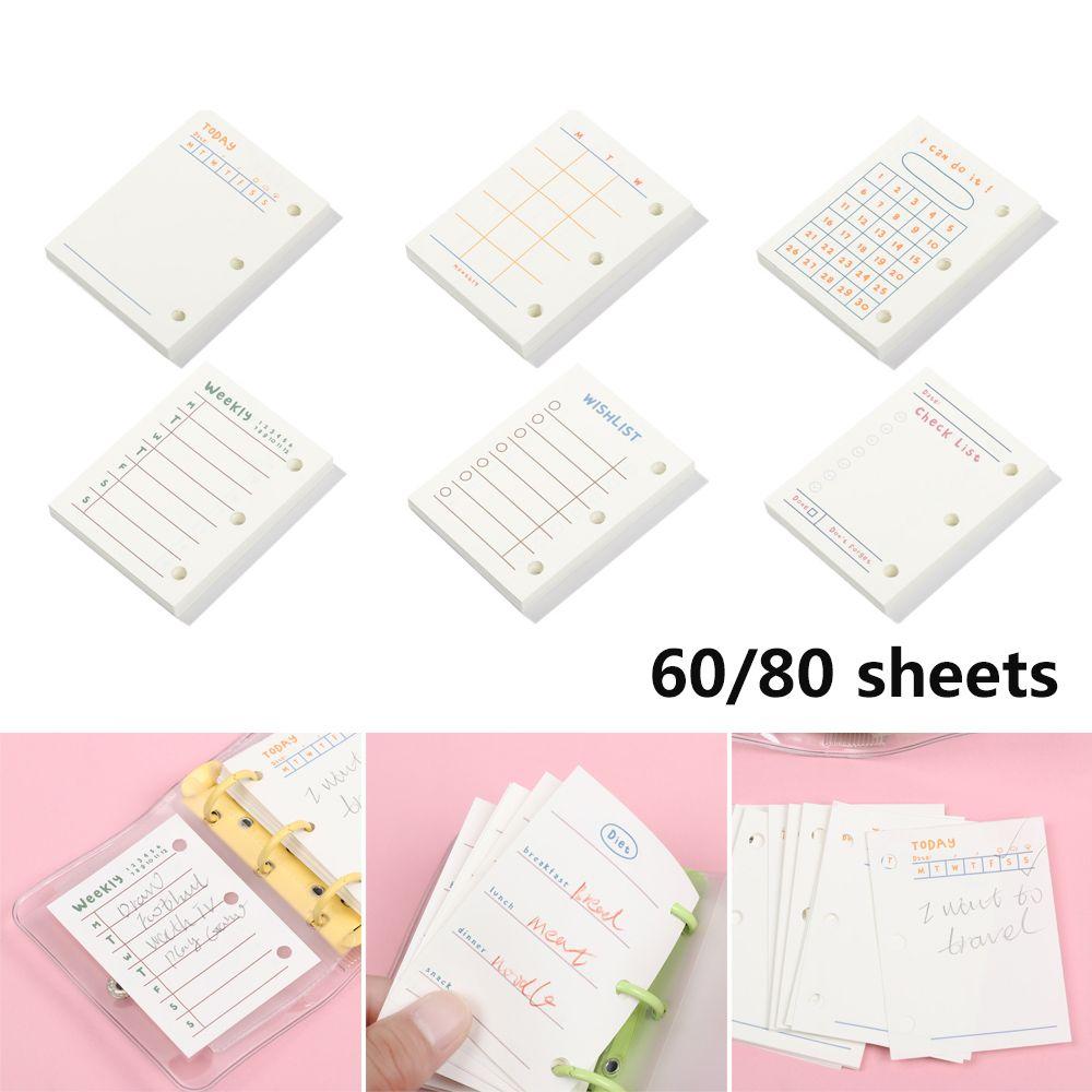 Папка на кольцах Ежедневник Внутренний блок Внутренние страницы Сменная бумага Сменный 3 отверстия