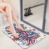 Простые ветроустойчивые и износостойкие коврики для ванной комнаты Водопоглощающие и быстросохнущие противоскользящие коврики Бытовые коврики для ног в ванной