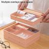 4 Grids Drawer Organizer Dirt-proof PP Home Office Drawer Tray Divider for Dorm