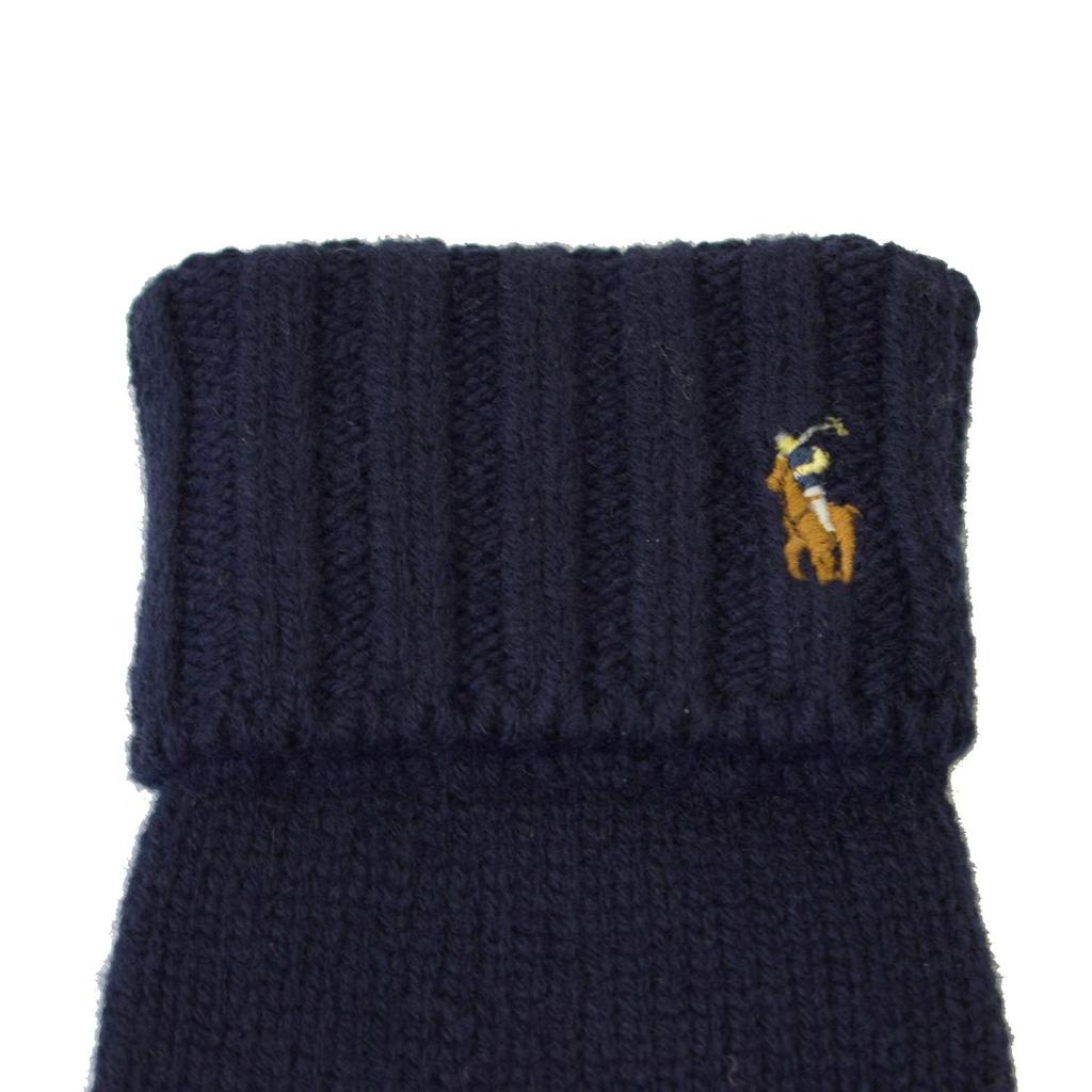 POLO RALPH LAUREN Gloves Smartphone Compatible One Point Smartphone POLO RALPH LAUREN Ralph Raffle Gloves Wool Gift Present (433 Navy) [Item]