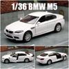 1/36 BMW M5 Sedan игрушечная модель автомобиля для детей RMZ City литой сплав металла миниатюрный инерционный коллекционный подарок для мальчиков