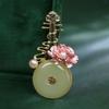 Peony Pipa Brooch, High-end Feminine Charm, Pearl Jade Corsage, Ancient-style Creative Brooch