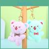 Soft Fleece Charming Bear Plush Keychain Adorable Animal Bag Charm Pendant