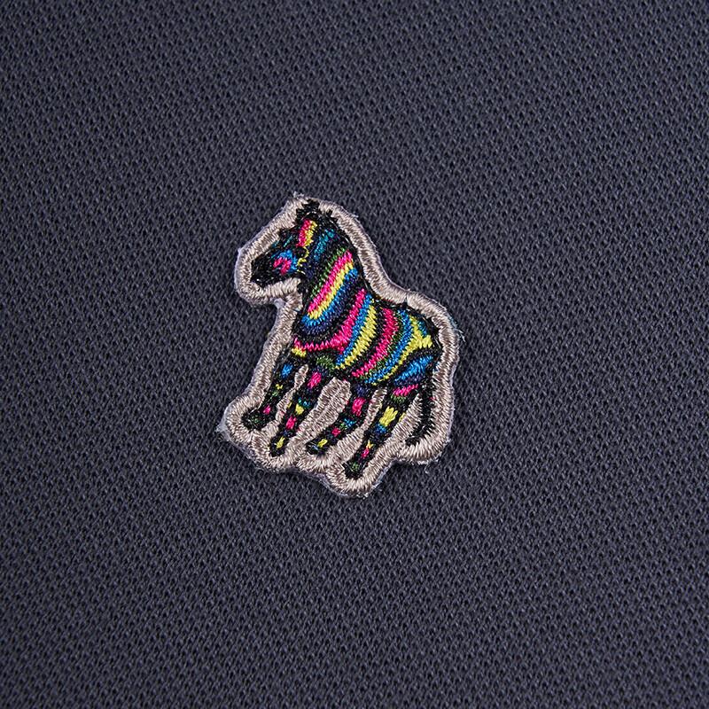 Мужская рубашка-поло Paul Smith с зебрами, бизнес-кэжуал, с коротким рукавом