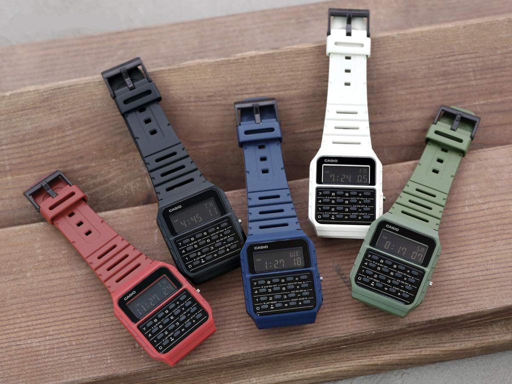 CASIO Часы Калькулятор Банк данных Оливковый Военный Зеленый Casio [Доставка почтой] Мужской CA-53WF-3BDF