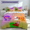 3pcs Custom Name Garten Of Banban Set,Includes 1 Duvet Cover and 2 Pillowcases,All-season Bedroom Decor