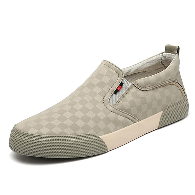 Весенняя новая мужская обувь. Модный и универсальный дизайн. Повседневная мужская парусиновая обувь с цветными блоками. Низкие туфли на плоской подошве.