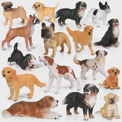 «Модели имитации собак»: Коллекция золотистого ретривера, бульдога, овчарки, корги, сиба-ину"