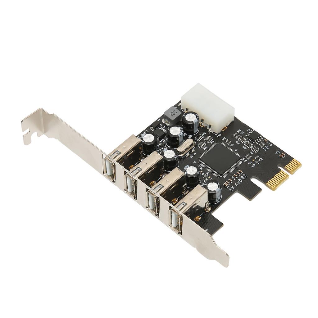 Концентратор карт расширения PCI E - USB, 4 порта USB2.0, поддержка горячего подключения, внутренний USB-концентратор для Windows 10, 8, 7