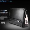 Men's Genuine Leather Clutch with Waterproof, Anti-Theft, Smart Fingerprint Lock