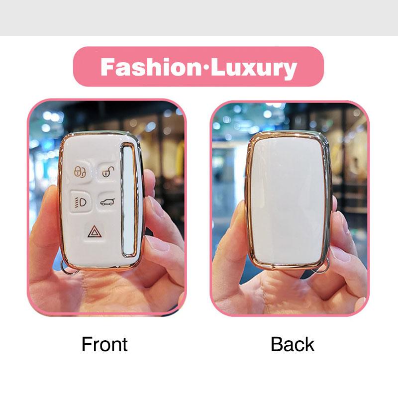 Модный чехол для ключей из ТПУ для Land Rover Range Rover Sport Discovery 3 4 Elander 2 Evoque, аксессуары, держатель, брелок в виде ракушки