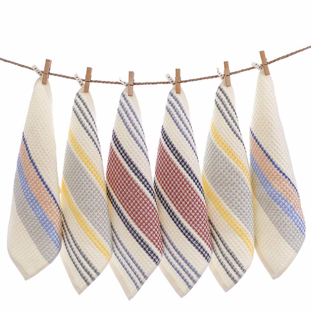 Waffle Dishtowel Hotel Household Cleaning Cloth Face Towel Hand Towel Washcloth Handkerchief