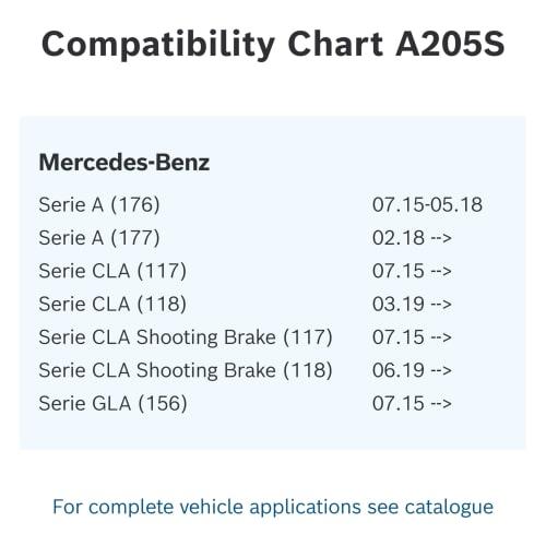 BOSCH Imported Car Wiper Blade for Aero Twin Car Models Mercedes Benz 600/475mm A205S