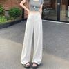 White Tencel Linen Wide-leg Pants Women's Summer Thin Yamamoto Pants High Waist Pendant Feeling Small Cotton and Linen Suit Pants
