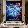 Custom Text Tapestry Erling Haaland Print Wall Tapestry Indoor Living Room Wall Decor