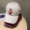 New Baseball Hat for Women Cartoon Bear Embroidered Soft Top Baseball Cap Spring and Summer Korean Version Sun Hat Student