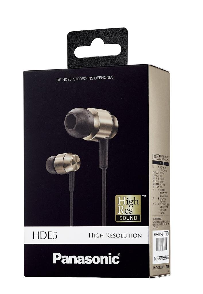 Panasonic Stereo Headphones In-Ear (Gold) RP-HDE5-N