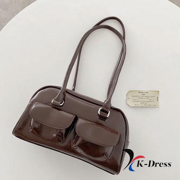 Кожаная сумка через плечо Oil с двумя карманами (4 цвета)