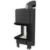 Steel fireplace KRATKI MBN left 8 kW Ø 200 Bent glass