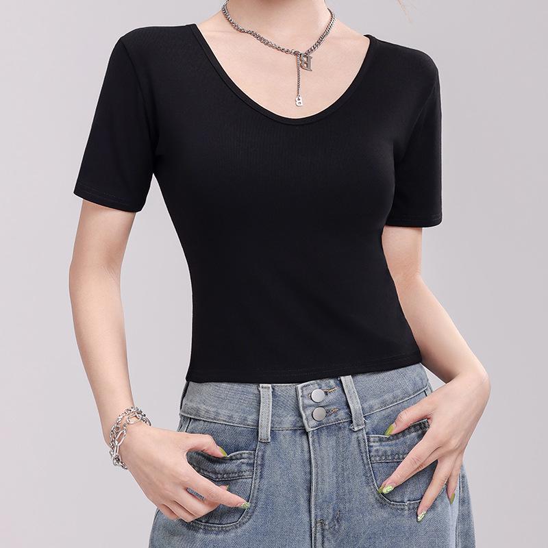 Women's Cotton Y-Back Tank Top - Versatile, Slimming, Casual Wear Camisole for Spring and Summer