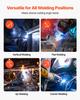 Flux Core MIG Welding Wire, E71T-11 0.8mm 0.9kg, Gasless Mild Steel Welding Wire with Low Spatter for All Position Arc Welding, Self-Shielded for