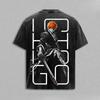 Manga BLEACH Kurosaki Ichigo Printed Tee Men Women Short Sleeve Clothing Washed Cotton T-shirt Casual T Shirt Harajuku Tshirt