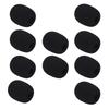 Mini Lapel Headset Microphone Windscreen Mic Foam Cover Black 10-Pack