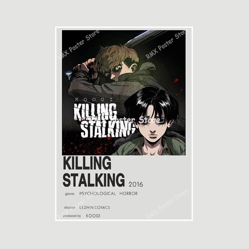 Белая бумага аниме Killing Stalking плакат манга персонаж живопись картина настенные художественные принты украшение для гостиной домашний декор