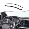 Glossy Piano Black trument Panel Cover Trim Sticker For Toyota Tacoma 2016-22