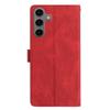 For Samsung Galaxy S24 FE Leather Case Solid Color Phone Wallet Cover