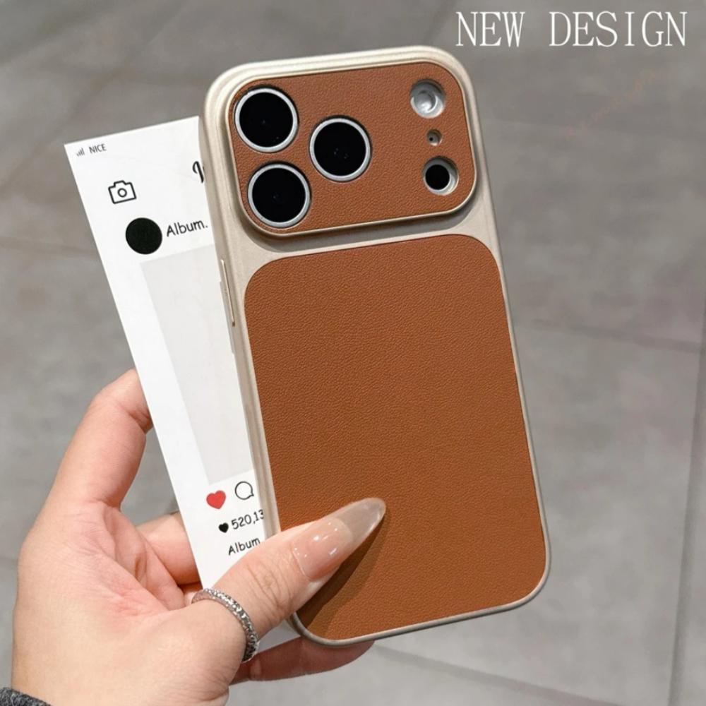 Ретро кожаный чехол для телефона для For Iphone 17 Air 13 14 1 16 17 Pro Max 1 16 14 Plus Ударопрочный жесткий защитный чехол