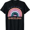 Барселона Пляж Испания Радуга Бохо Место для Вечеринки Мужская Футболка