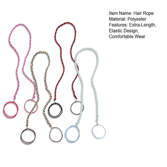 4 шт. женская спиральная резинка для волос, удлиненная, длинная, спортивная, эластичная, с разрывами, резинка для волос, держатель для хвоста