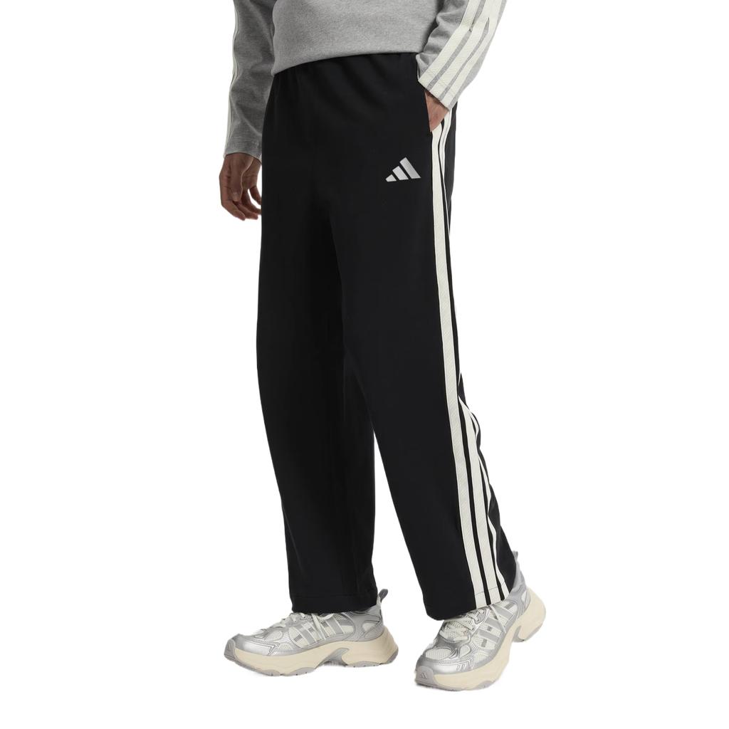 adidas Спортивные штаны с регулируемым шнурком, три полоски, флисовые, мужские, низ, KR2543