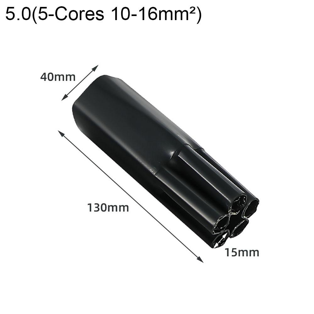 New 2/3/4/5/Core Heat Shrink Wrap Tube With Glue Waterproof Insulation Sleeve Black Separate Branch Splitter