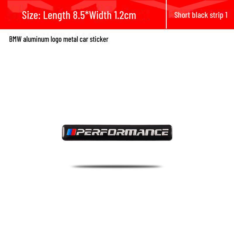 BMW M Performance Metal Logo Stickers: Aluminum Nameplate and Fender Decals