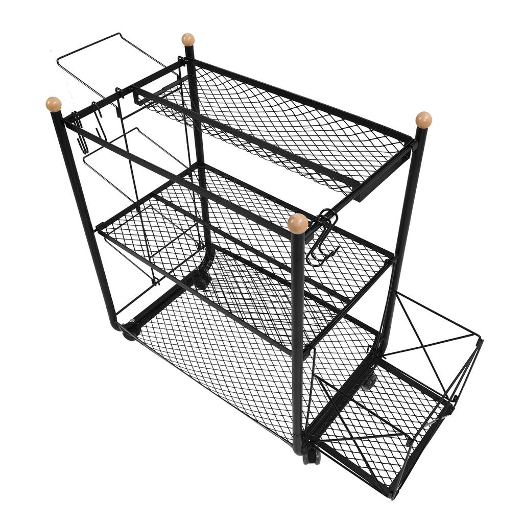 Органайзер для спортивного инвентаря, многоцелевая, вместительная, передвижная стойка для хранения мячей с корзинами и