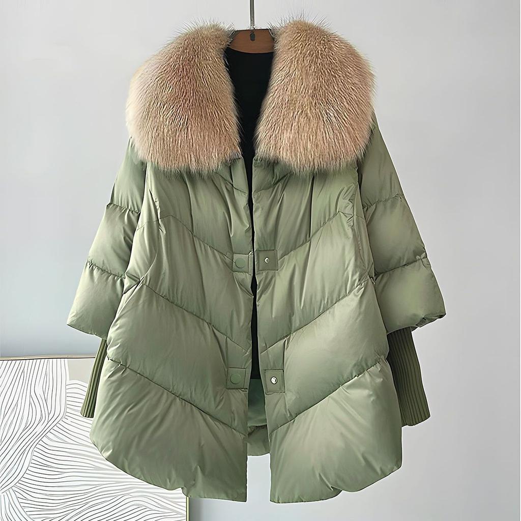 Зимняя парка Высококачественная Толстая Теплая Пуховая Хлопковая Куртка Женская Модная с Длинным Рукавом Стеганая Одежда Женское Свободное Пальто