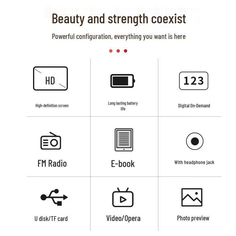 Sianke P100S Portable Multimedia Player for Seniors