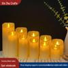 Светодиодная свеча с мерцающим пламенем на пульте управления для свадеб, вечеринок и ресторанов