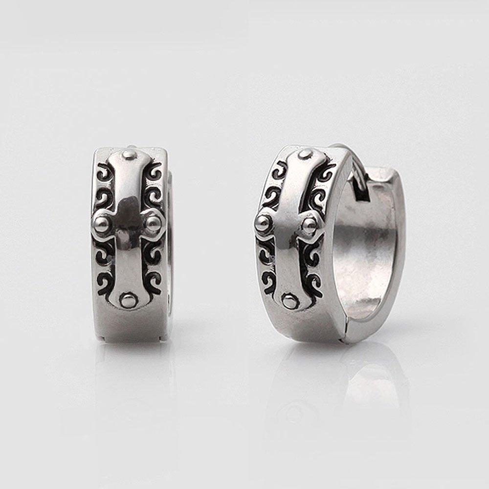 [1+1] Surgical Piercing Cross Hearts Ring One-Sided Sale