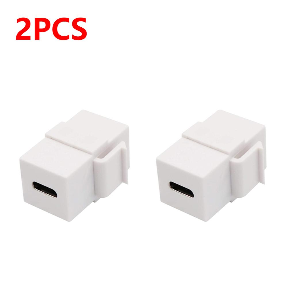 1-3X USB 3.1 Type C Keystone Гнездо-Гнездо Соединитель Вставки Разъем Порт Кабеля Удлинитель для Настенной Панели Розетки