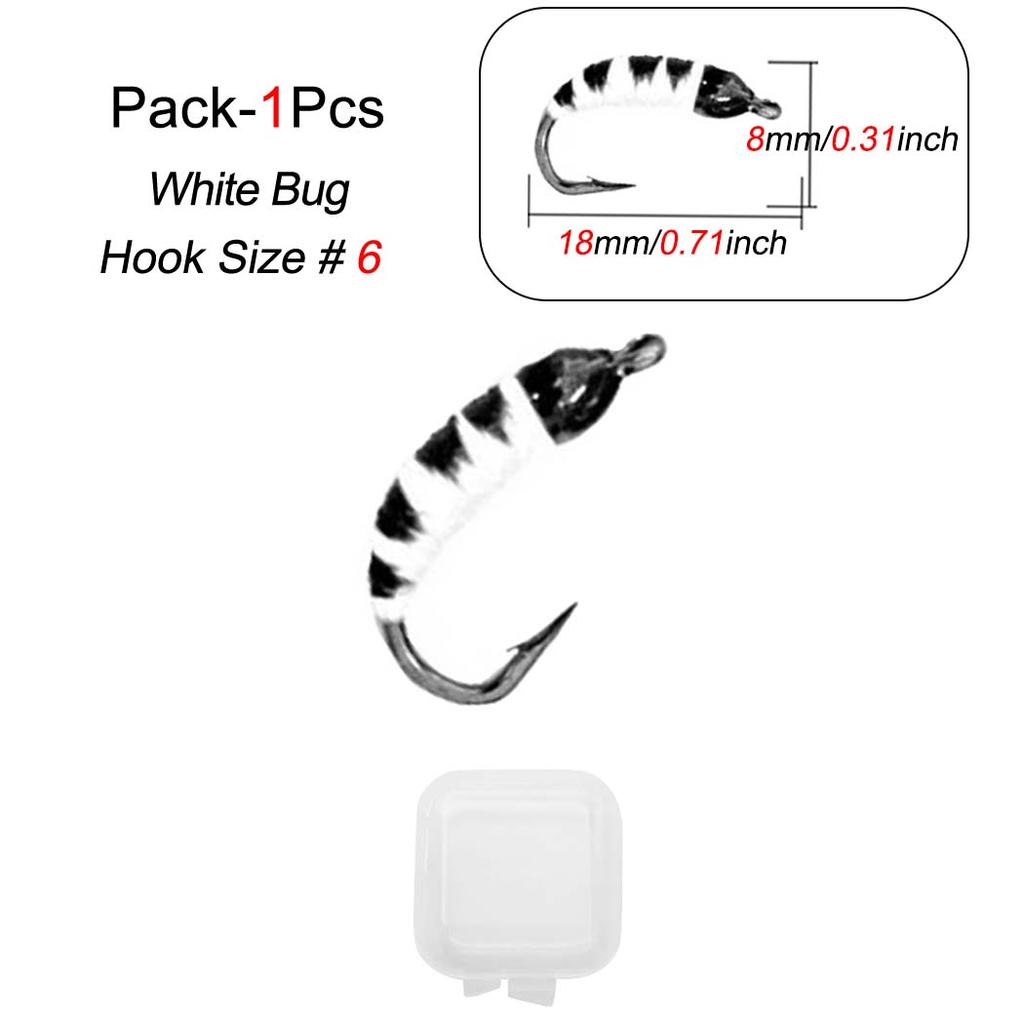 1/3Pcs Realistic Artificial Fly Fishing Lures Fly For Trout Fishing Artificial Insect Bait Lure Fishing