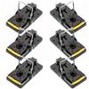 6PCS Mouse Traps Reusable Snap Trap Mice Catcher Rodent Trap for Indoors Outdoors